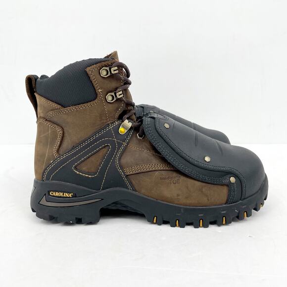 Carolina Mens 6'' Miter Ext Composite Toe Boot US 8.5M EU 41-42 Brown Black NWOB - Picture 4 of 14